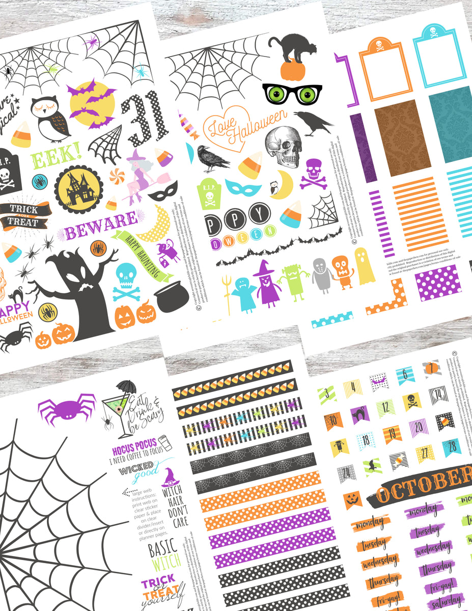 Printable Fall Bucket List Planner Stickers for Planner Decorating - P –  The Paper Hen