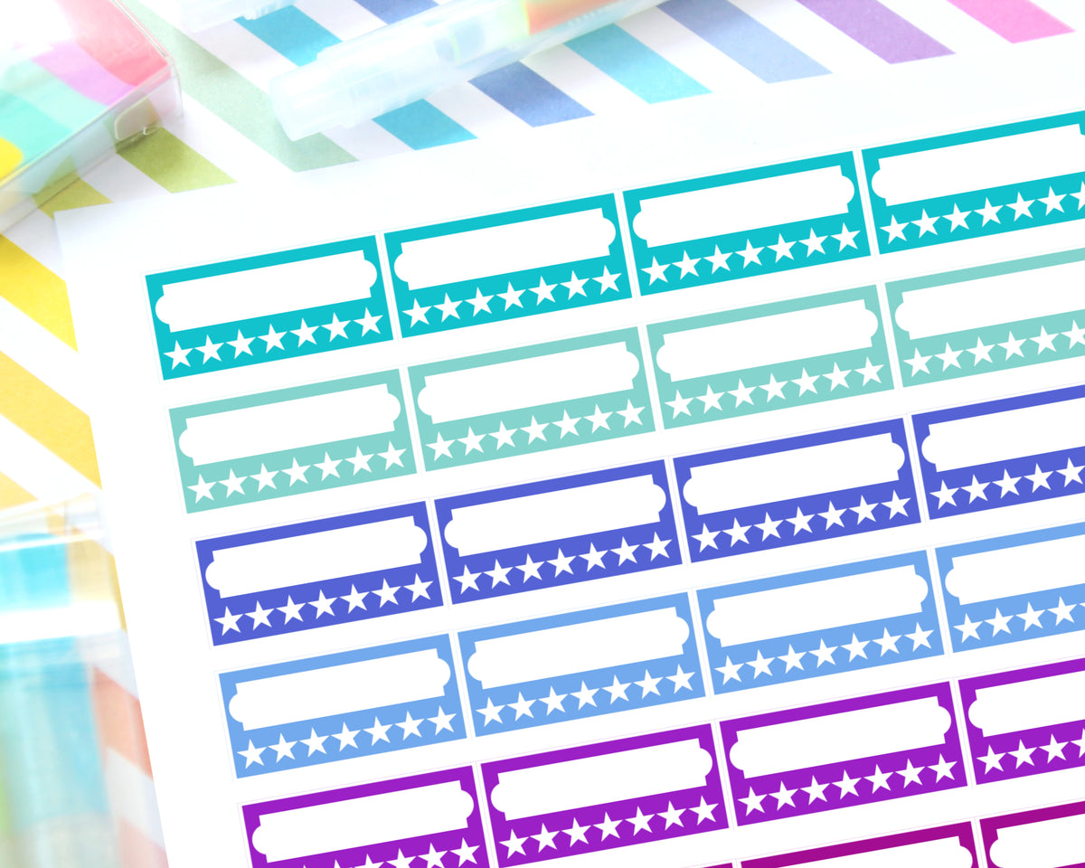 Rainbow Monthly Habit Tracker - Printable Rainbow Stickers For The Hap –  The Paper Hen