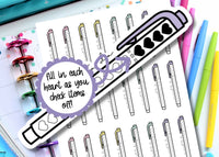 printable checklist stickers for planners or bullet journals