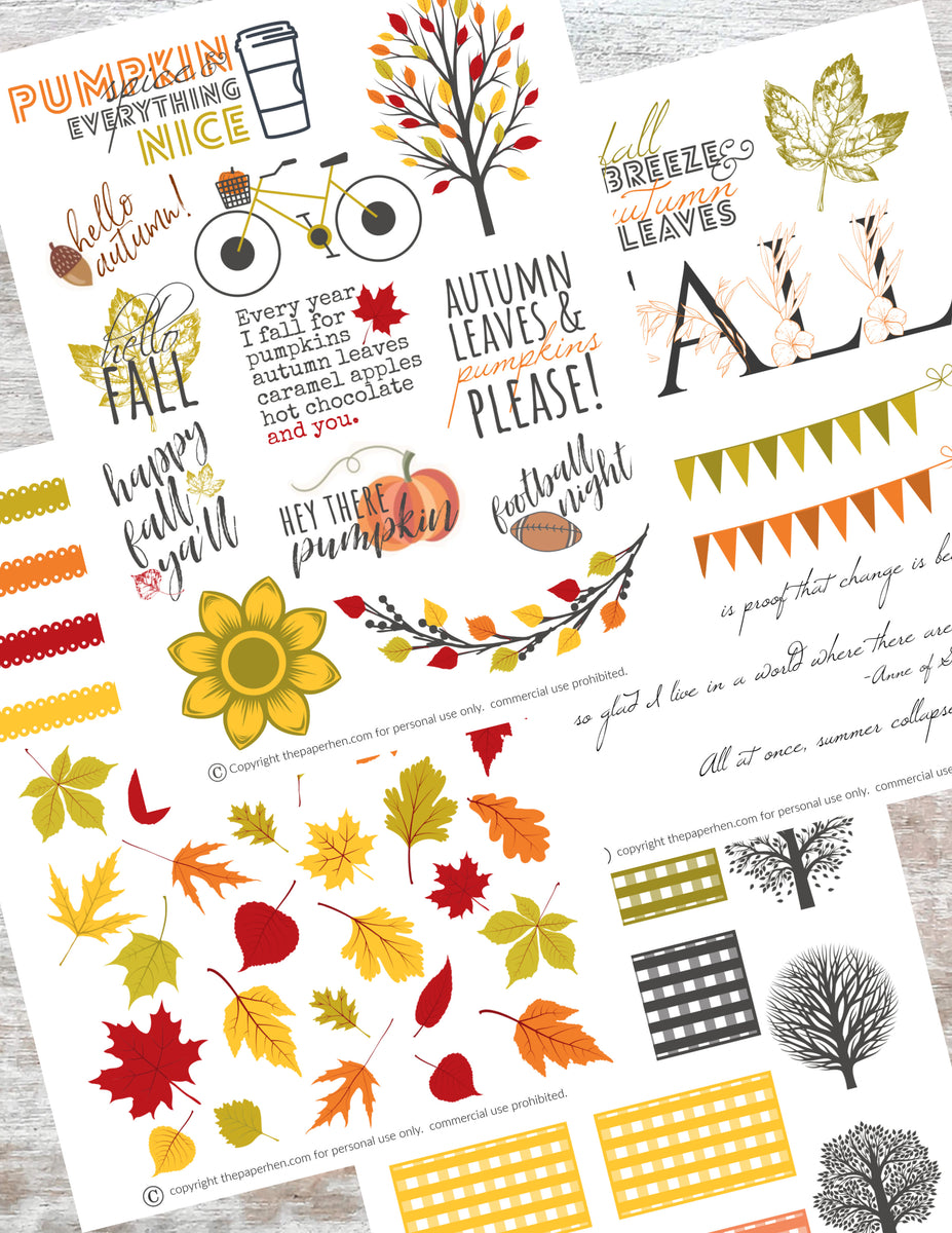 Spooky & Cute-Planner Sticker Sheet — THE HAPPY SKULL STUDIO