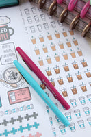 coffee printable planner stickers 