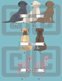 printable dog care stickers