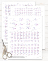 printable Happy Planner Classic refill pages redate stickers