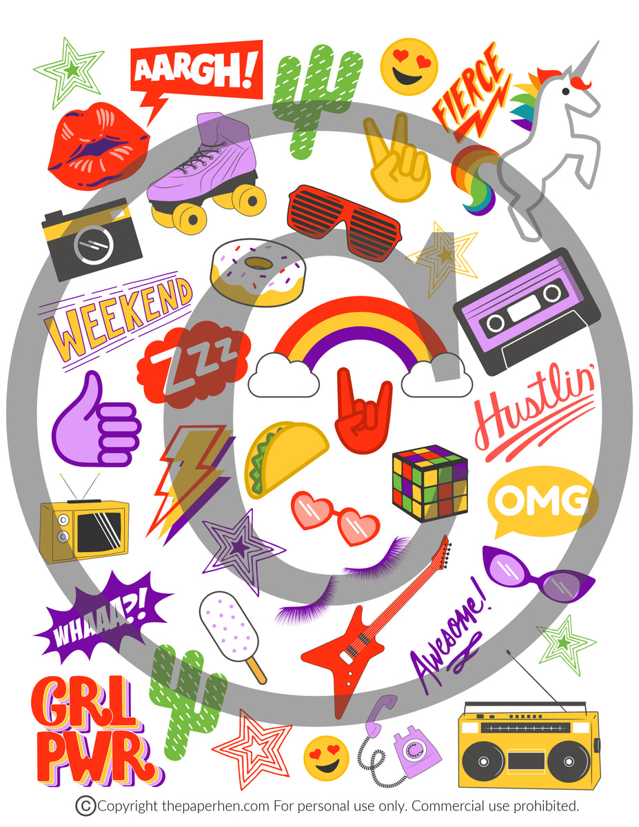 ARK Line Rainbow Sloth Sticker Erin Condren Stickers Happy Planner  Hobonichi Functional Icon Doodle Planner Sticker 