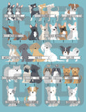 printable dog care stickers