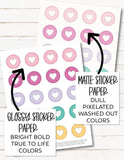 COMBO PACK: 20 Clear Glossy + 20 White Glossy Sticker Paper Sheets for Planner Stickers & Decals - FAST, FREE SHIPPING!