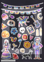 day of the dead planner stickers dia de los muertos halloween