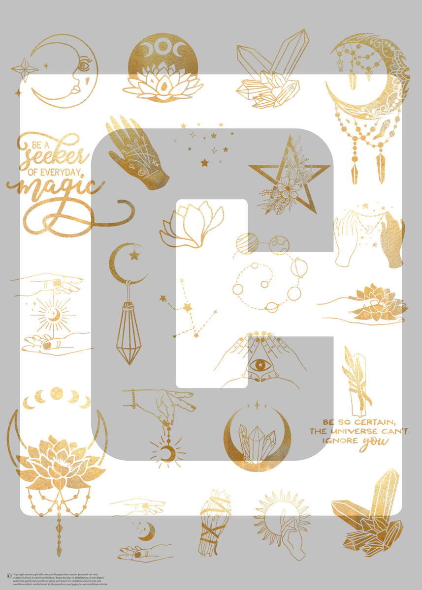Tarot Magic Printable Planner Stickers – The Paper Hen