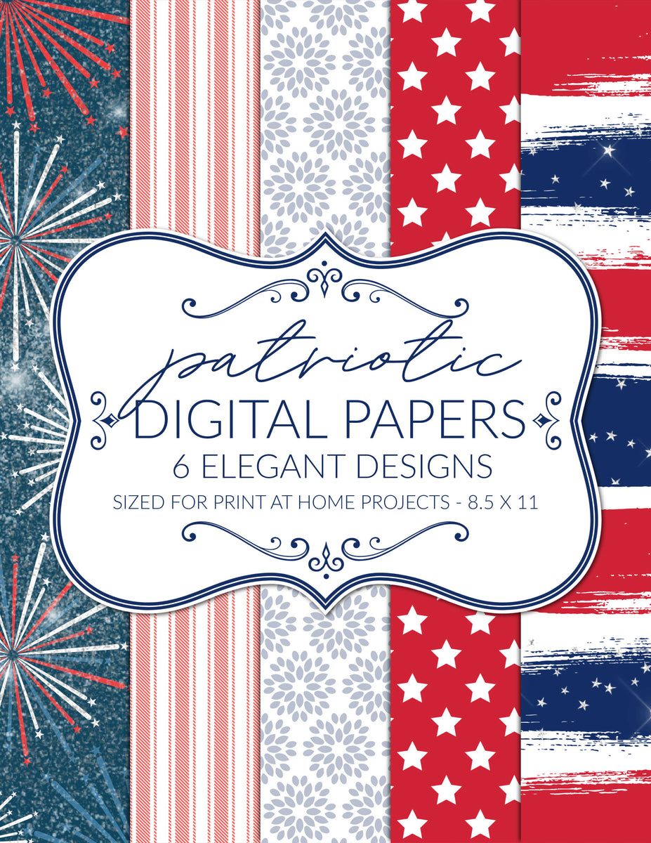 printable-digital-paper-patriotic-4th-of-july-red-white-blue-the-paper-hen for Free Printable Patriotic Writing Paper Printable Digital Paper Patriotic 4th of July Red, White & Blue – The Paper Hen for Free Printable Patriotic Writing Paper