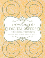 printable digital paper scrapbook paper vintage