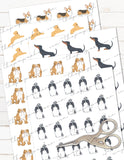 printable dog care stickers