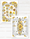printable sunflower planner stickers