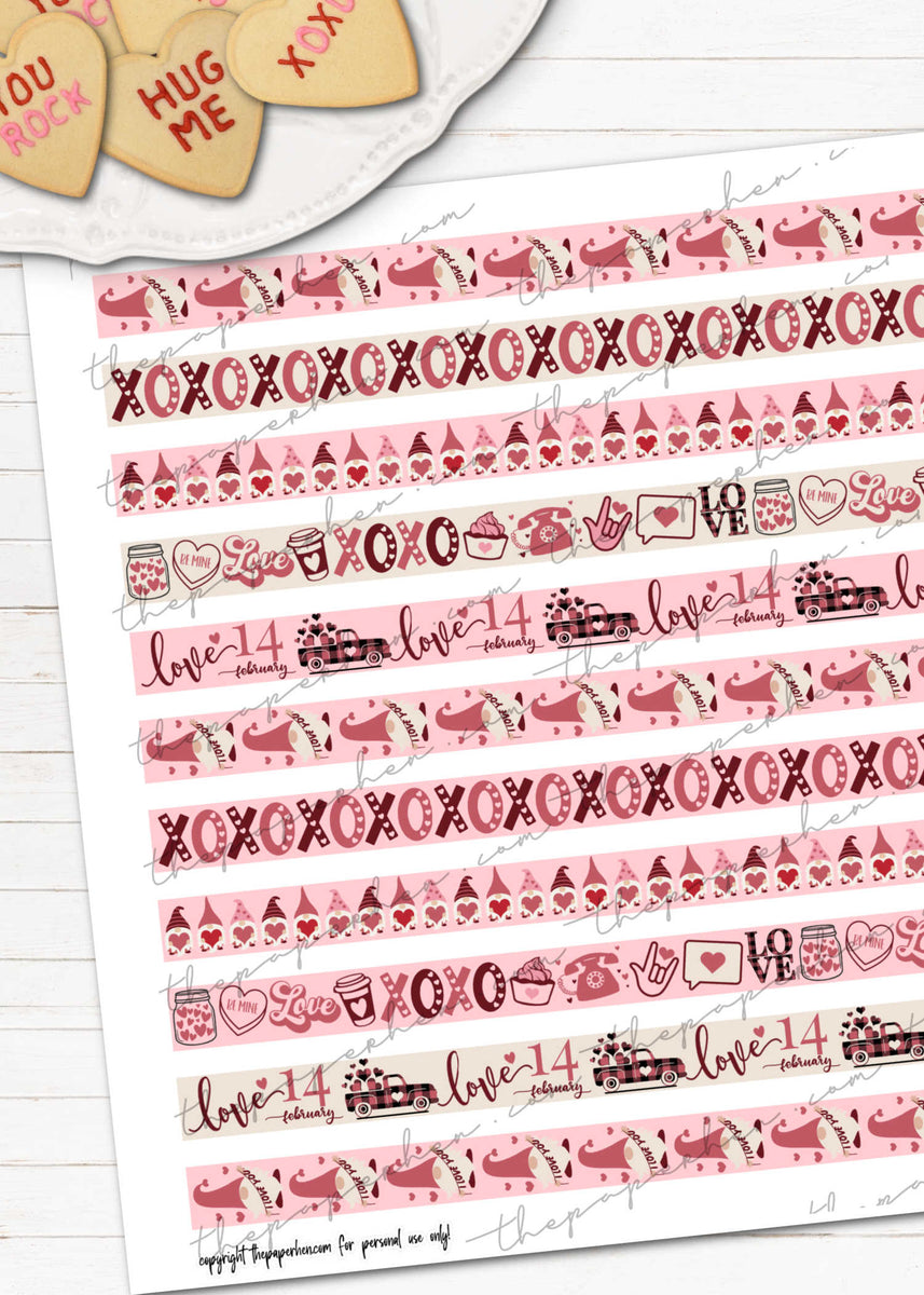 Tons of FREE Printable Washi Tape You'll Want to DOWNLOAD NOW! - A