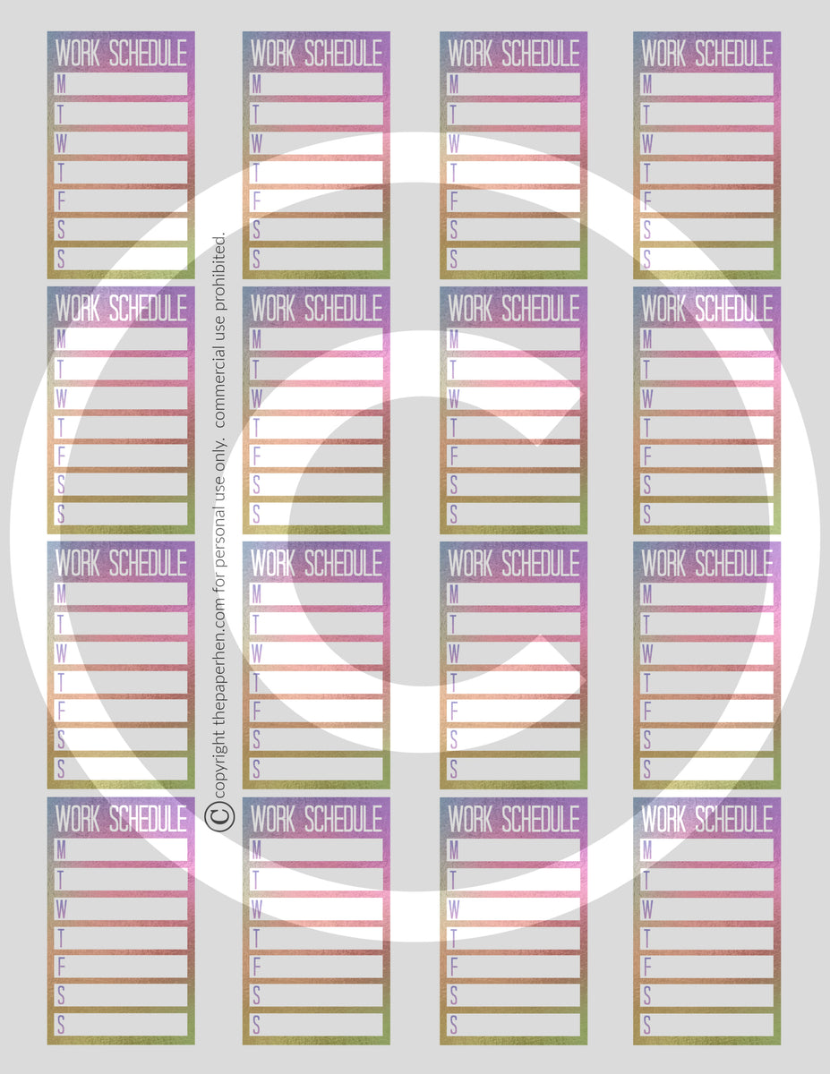 Rainbow Monthly Habit Tracker - Printable Rainbow Stickers For The Hap –  The Paper Hen