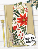 Floral Christmas Printable Page Marker Tab Divider for The Happy Planner Classic