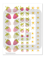 Strawberry Planner Stickers Printable & Digital Papers