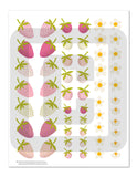Strawberry Planner Stickers Printable & Digital Papers