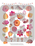 printable fall planner stickers botanical floral flowers forrest creatures