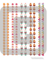 printable fall washi with pumpkins leaves acorns and lattes