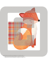 printable fall planner die cut or planner tab page marker with a fox
