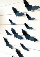 DIY bat wall printables silhouettes cut outs