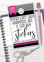 HP Sticker Book Printable Planner Tab Divider Die Cut Page Marker