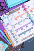 ULTIMATE Halloween Planner Stickers, Boxes, Washi & Insert/Divider Kit for the Happy Planner