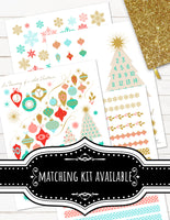 Printable Redate Advent Planner Stickers for Christmas