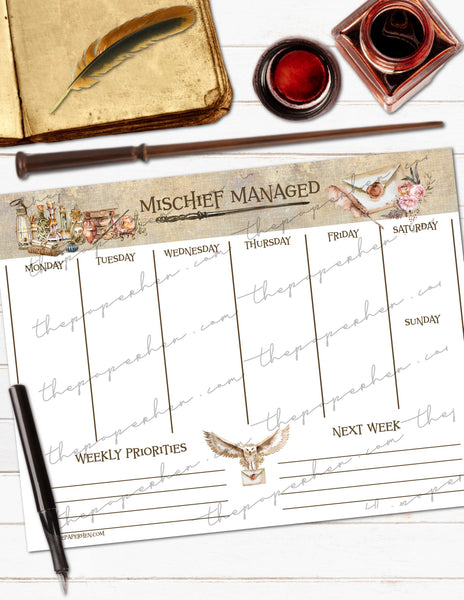 Wizard Weekly Planners & Binders – The Paper Hen