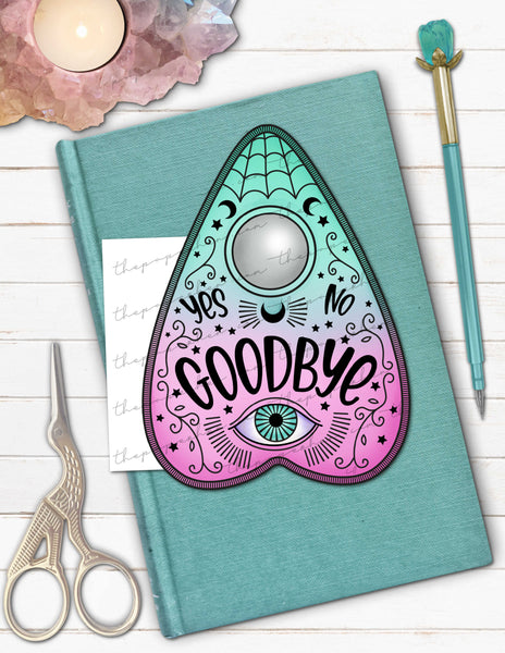 Ouija Board Planchette printable planner tab die cut divider accessory page marker