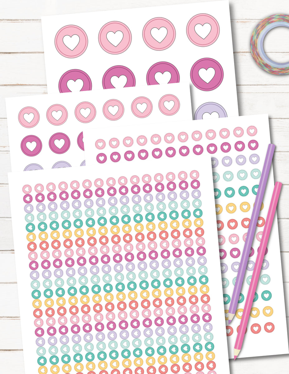 HP Planner Discs Rings Printable Planner Stickers – The Paper Hen