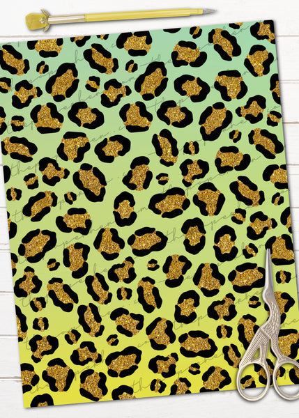 leopard print digital paper