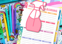 printable cleaning schedule planner