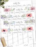 printable weekly planners calendars to do list floral