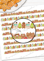 Printable Washi Tape for Christmas Holiday Gingerbread