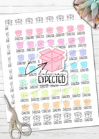 printable online order delivery track planner stickers for planner or calendar