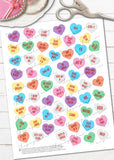 Anti Valentines Day Conversation Heart Printable Stickers