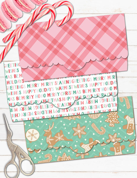 printable cash envelopes for Christmas Holiday