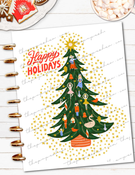 Printable Christmas Holiday Planner Cover Custom DIY