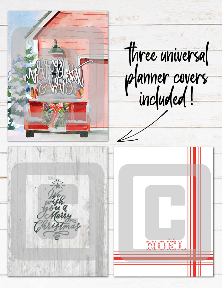 Printable Christmas Holiday Planner Stickers Watercolor - MEGA KIT ...