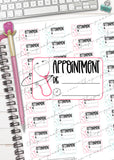 printable doctors appointment planner stickers reminder