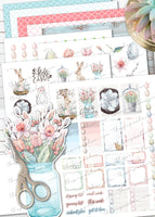 printable easter planner kit watercolor spring floral