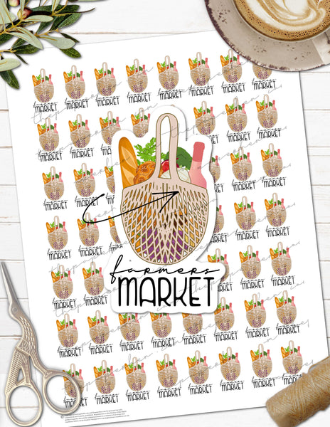 printable farmers market reminder planner stickers