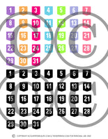 Printable Functional Planner Stickers- Redate, Boxes, Work Schedule, Appointments & More!