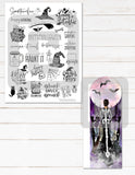 printable halloween planner stickers watercolor witch 