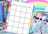 printable Happy Planner Classic refill pages vertical layout