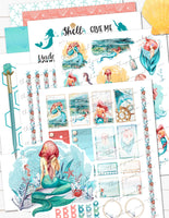 Mermaid Printable Planner Stickers