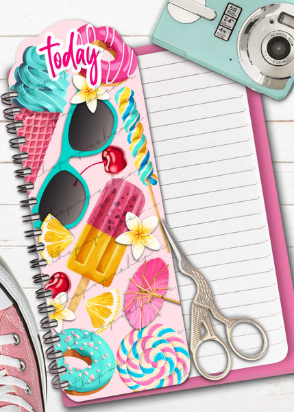 summer printable page marker or planner tab for the happy planner