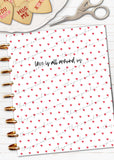 Printable Valentines Day Planner Cover Universal Custom DIY