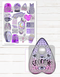 printable sarcastic sassy planner stickers for halloween